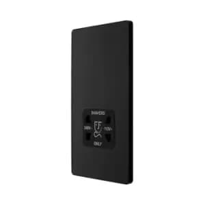 Image of BG Evolve Matt Black Dual Voltage Shaver Socket 115/240V - PCDMB20B