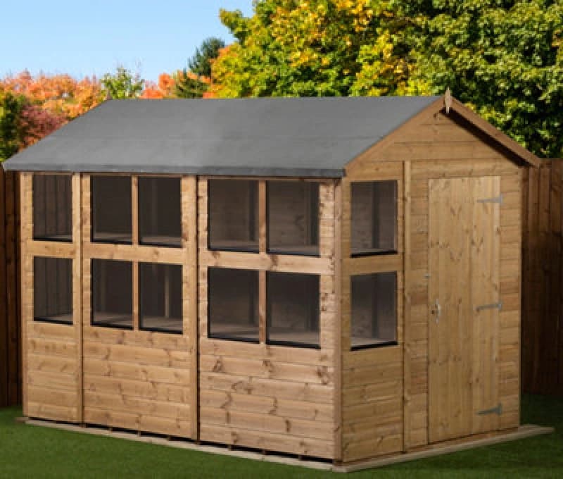 Image of Empire Sheds Empire Apex Potting Shed 6X10 Single Door