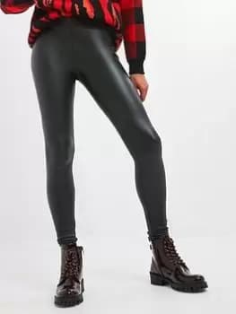 Image of Joe Browns Perfect Pu Leggings - Black, Size 16, Women