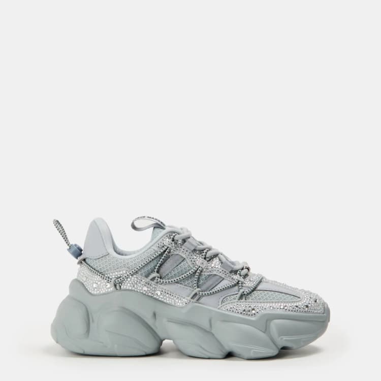 Image of Steve Madden Womens Spectator R Chunky Trainers Grey female 8 (41)