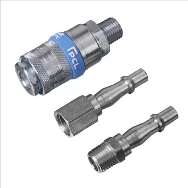 Image of Genuine SEALEY AC60 Air Tool Coupling Kit 3pc 1/4BSP