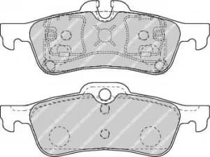 Image of Ferodo FDB1676 Brake Pad Set Rear Axle Premier Car