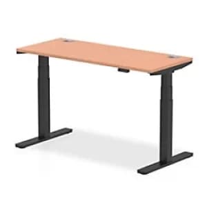 Image of Dynamic Ergonomic Desk Impulse HASCP146BBCH Rectangular MFC 1600 mm x 800 mm x 730 mm Grey Oak