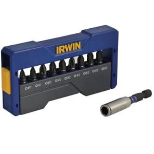 Image of Irwin Impact Screwdriver Bit Set of 10 Pozi