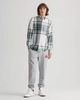 Image of GANT Men Banner Shield Sweatpants (L) Grey