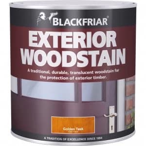 Image of Blackfriar Traditional Exterior Woodstain Golden Teak 1l
