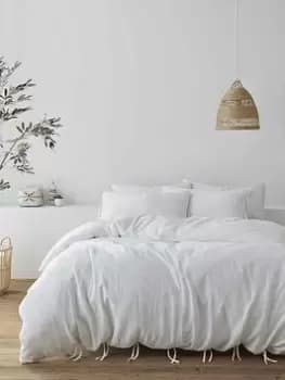 Image of Catherine Lansfield Afra Cotton Muslin Duvet Set