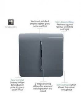 Image of Trendiswitch 1G 2W 10 Amp Light Switch Warm Grey