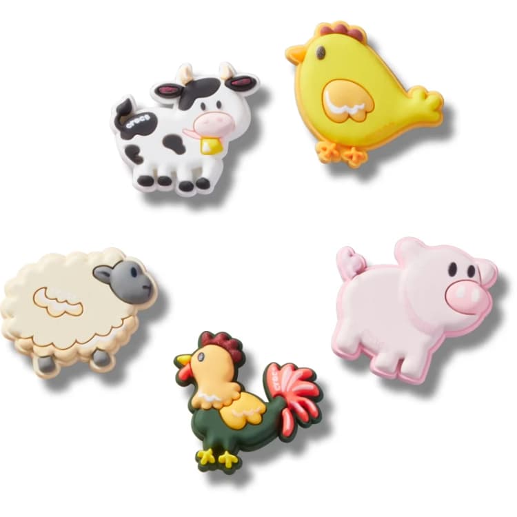 Image of Crocs Jibbitz Crocs Farm Friend Animals (x5) Multicolore Unisex TU 10015763