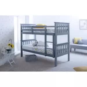 Image of Carra Grey Bunk Bed and Memory Foam Mattresses