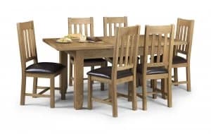 Image of Linea Astoria Extending Table and 4 Chairs White