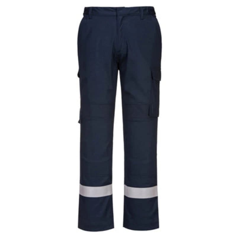 Image of BizFlame Lightweight Stretch Panelled Trousers FR401NARXXXL Colour: Navy