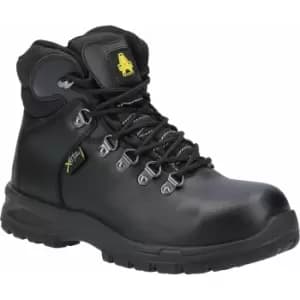 Image of Amblers Womens/Ladies AS606 Leather Safety Boots (9 UK) (Black)