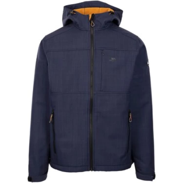 Image of Trespass Trespass Men Piber TP75 Soft Shell Jacket in Navy Size: X-Large Navy XL Male 5063574672795