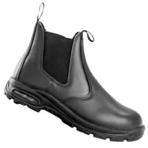 Image of WORK-GUARD by Result Unisex Adult Kane Leather Safety Boots (11 UK) (Black)