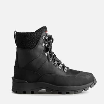 Image of Hunter Womens Recycled Commando Boots - Black - UK 4