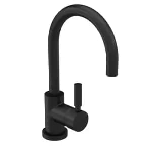 Image of Hudson Reed Tec Single Lever Mono Basin Mixer - Matt Black