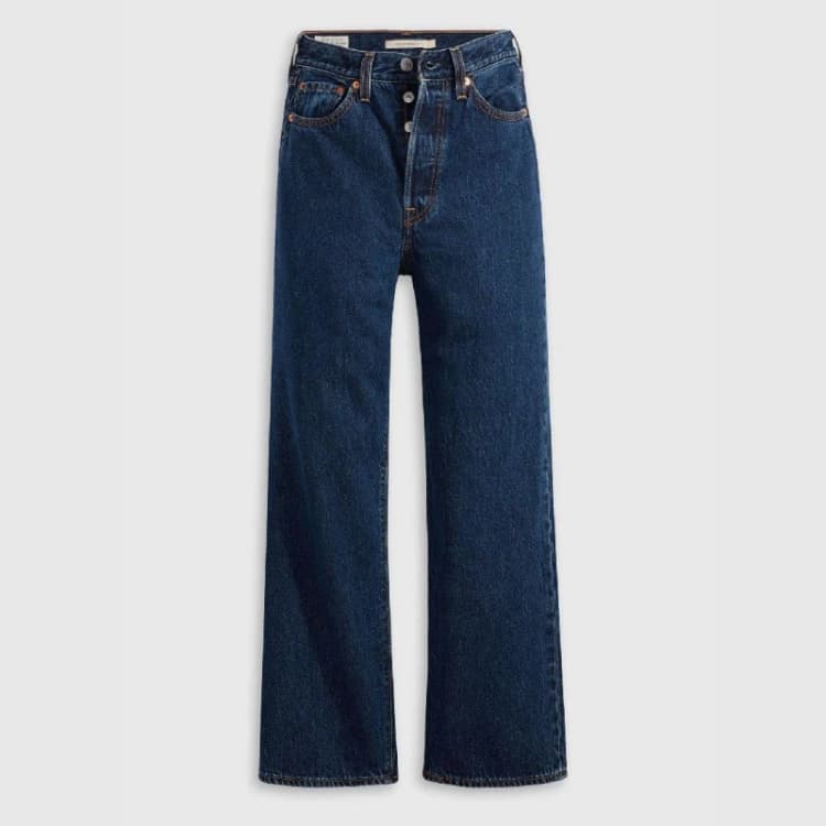 Image of Levis Womens Ribcage Ankle Straight Leg Jeans Dark Mineral female 27 L27