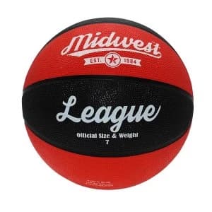 Image of Midwest League Basketball Black/Red - Size 6