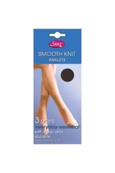 Image of Smooth Knit Ankle High (3 Pairs)