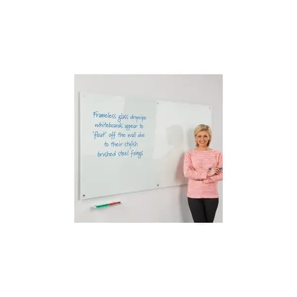 Image of Metroplan WriteOn glass Whiteboard - 1000 x 650mm (HxW)