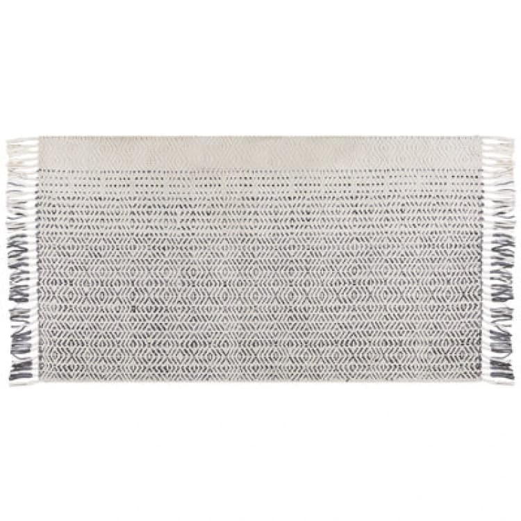 Image of Beliani Rug Omerli White 80 X 150 Cm Wool