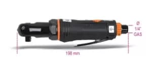 Image of Beta Tools 1921 M2 Compact Reversible 3/8" Drive Air Ratchet 27Nm 019210015