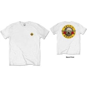 Image of Guns N' Roses - Classic Logo Mens XX-Large T-Shirt - White