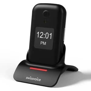 Image of Swissvoice D28 Mobile Phone with Base - Black