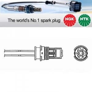 Image of NGK Lambda NTK Oxygen 02 Lambda Sensor OZA457-EE14 95890 -Eqv OZA447-E27 0416