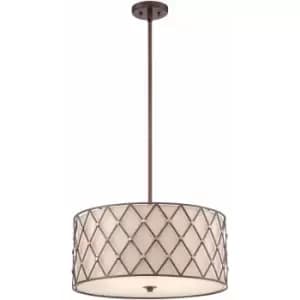 Image of Loops - 4 Bulb Ceiling Pendant Light Fitting Copper Canyon LED E27 100W Bulb