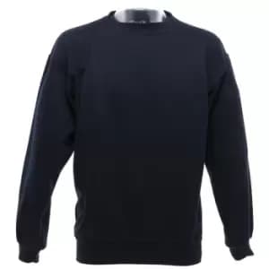 Image of UCC 50/50 Mens Heavyweight Plain Set-In Sweatshirt Top (3XL) (Navy Blue)