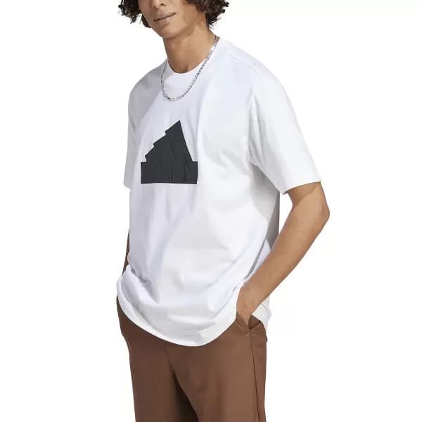 Image of Future Icons Badge of Sport T-Shirt with Logo Print in Cotton