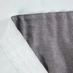 Image of Eclipse Blackout Pencil Pleat Curtains Pewster Grey 90x54 Fully Lined Ready Made Curtain Pair - Grey - Sundour