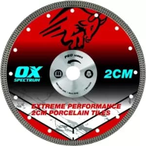 Image of Ox Tools - ox Pro 2CM Porcelain Cutting Blade - 350/25.4/20mm
