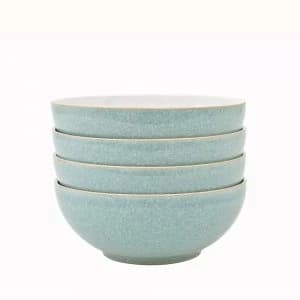 Image of Denby Elements Green 4 Piece Cereal Bowl Set
