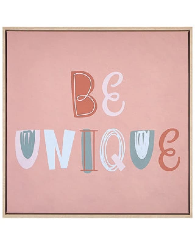 Image of Beliani Canvas Taurisano Kids Motif 63 X 63cm Pink