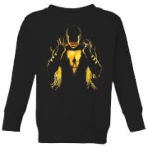 Image of Shazam Lightning Silhouette Kids Sweatshirt - Black - 11-12 Years