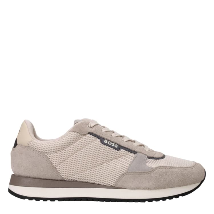 Image of Boss Runner Style Trainer - Beige Beige 7