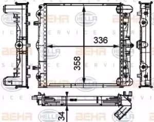 Image of x1 Behr Heat Exchanger 8MK376714-294 Genuine replacement part for Car Made in CN