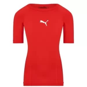 Image of Puma LIGA Base Layer T Shirt Junior Boys - Red