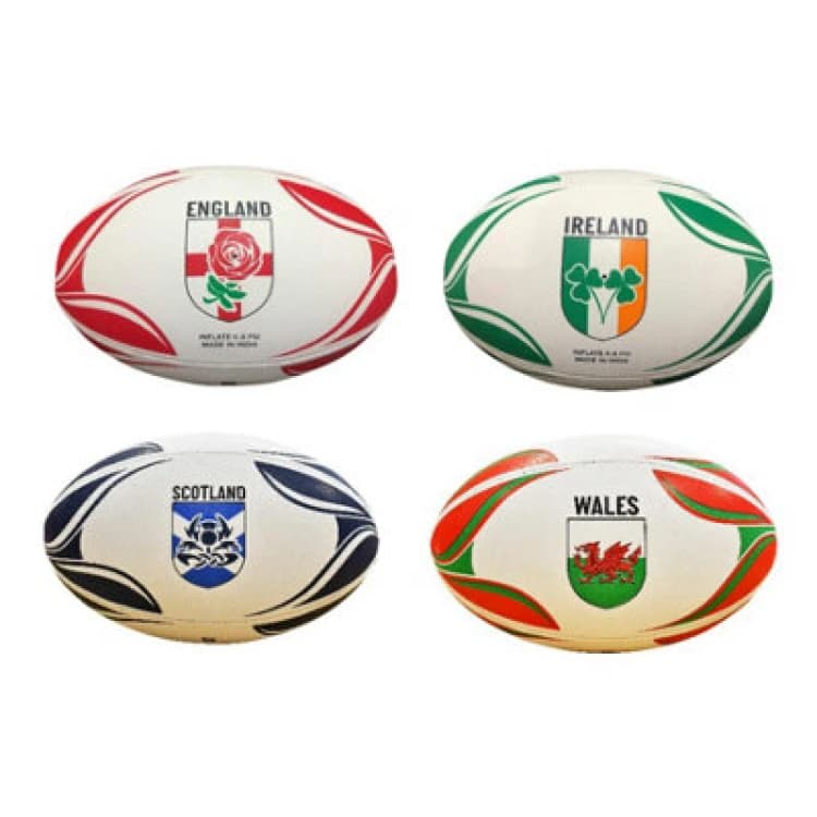 Image of Gioco Fa Wales Rugby Ball Green/dark Red/red (5)