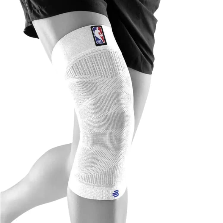 Image of Sports compression knee brace NBA Blanc Unisex S