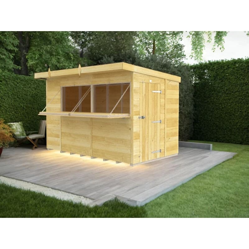 Image of DIY Sheds 10 x 8 BAR, Brown 10X8PBARFF