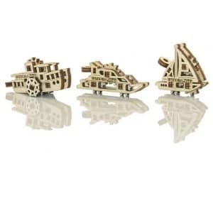 Image of Widgets Ships Wooden City 3D Wooden Model Kit