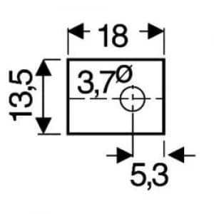 Image of Mica sheet L x W 18mm x 13.5mm Suitable for TOP 66 Fischer Elektronik