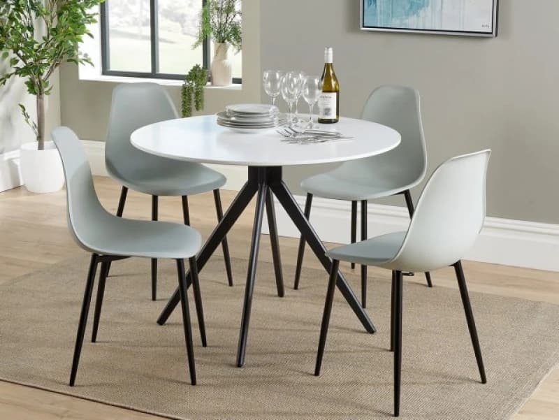 Image of Core Aspen Round White Dining Table