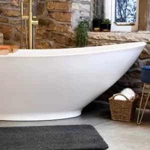 Image of JVL Solemate Bath Mat Dark Grey