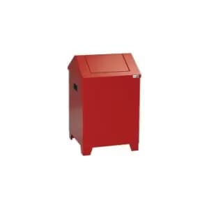 Image of Bac pour laine de nettoyage H680xl400xP400 mm boitier rouge pompier RAL 3000/cl