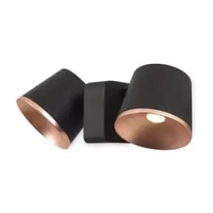 Image of Leds-C4 Drone - Integrated LED Wall / Ceiling Light Brown, Copper